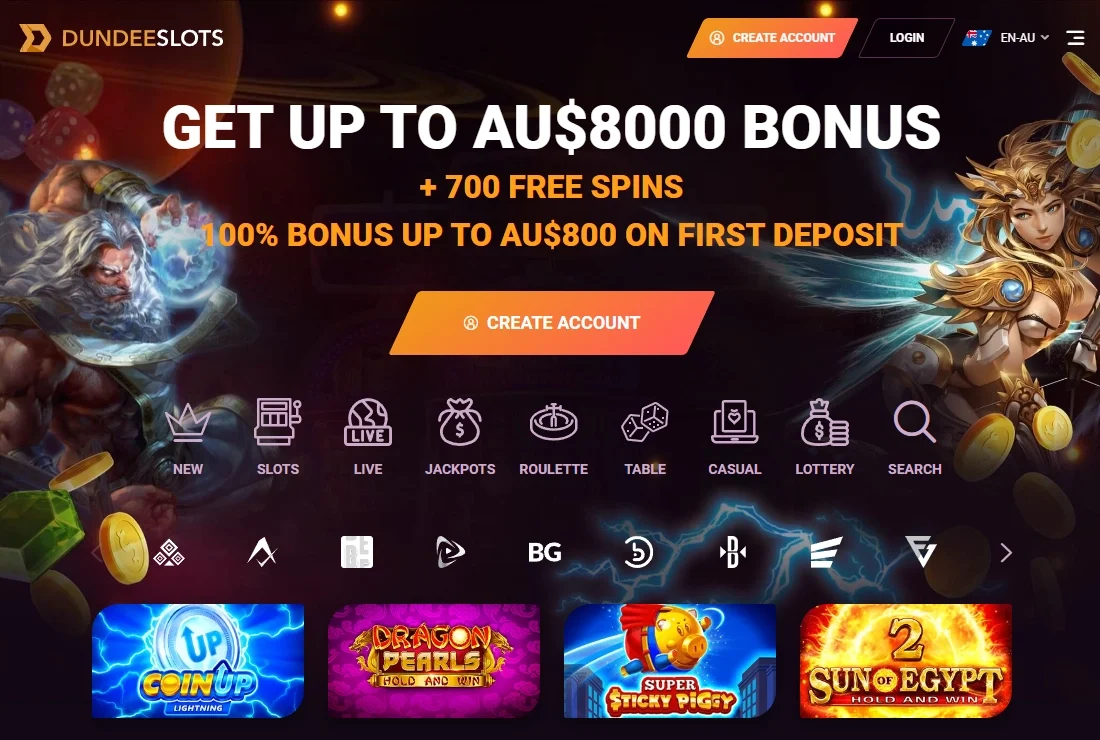 Dundeeslots casino bonus offer