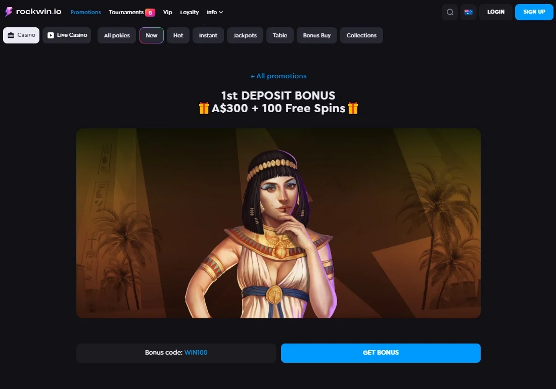 Rockwin casino bonus offer